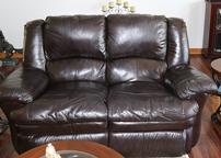 Leather Love Seat